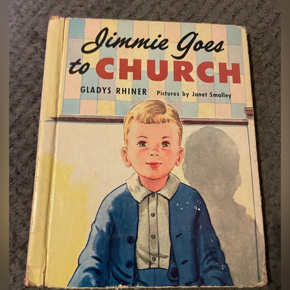 Vintage Children's Book 'Jimmie Goes to Church'